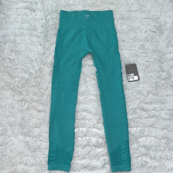 Gymshark energy seamless leggings tropical sea blue S - Picture 8 of 11